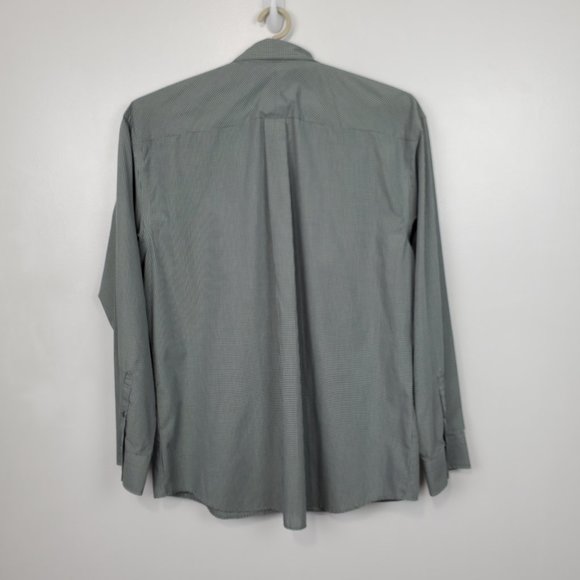 Van Heusen Studio Slim Fit Wrinkle Free Plaid Shirt W/Epaulets SZ XXL 18-18 1/2) - Picture 7 of 13